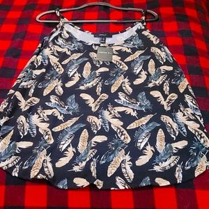 Forever21 plus size feather print top